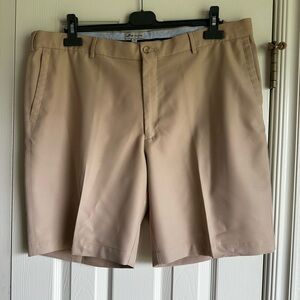Peter Millar Khaki Performance Golf Shorts Size 40